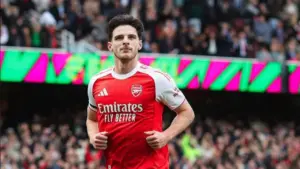 Declan Rice Tegaskan Skuad Arsenal Tetap Tenang Usai Ditahan Brentford