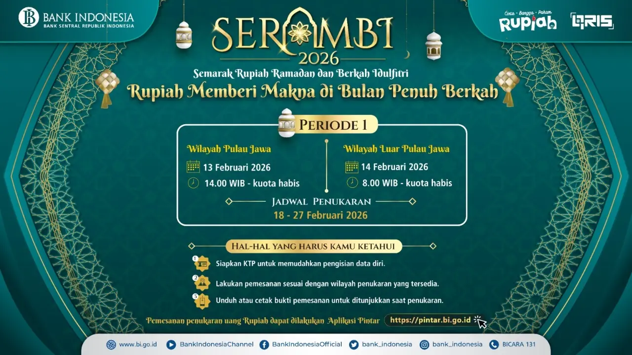 Jangan Sampai Kehabisan Kuota Simak Jadwal Dan Cara Tukar Uang Baru Lebaran 2026