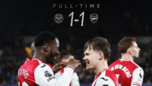 Klasemen Terbaru Liga Inggris usai Arsenal Ditahan Imbang Brentford 1-1