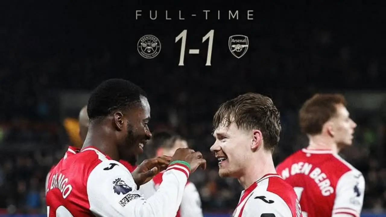 Klasemen Terbaru Liga Inggris Usai Arsenal Ditahan Imbang Brentford 1 1