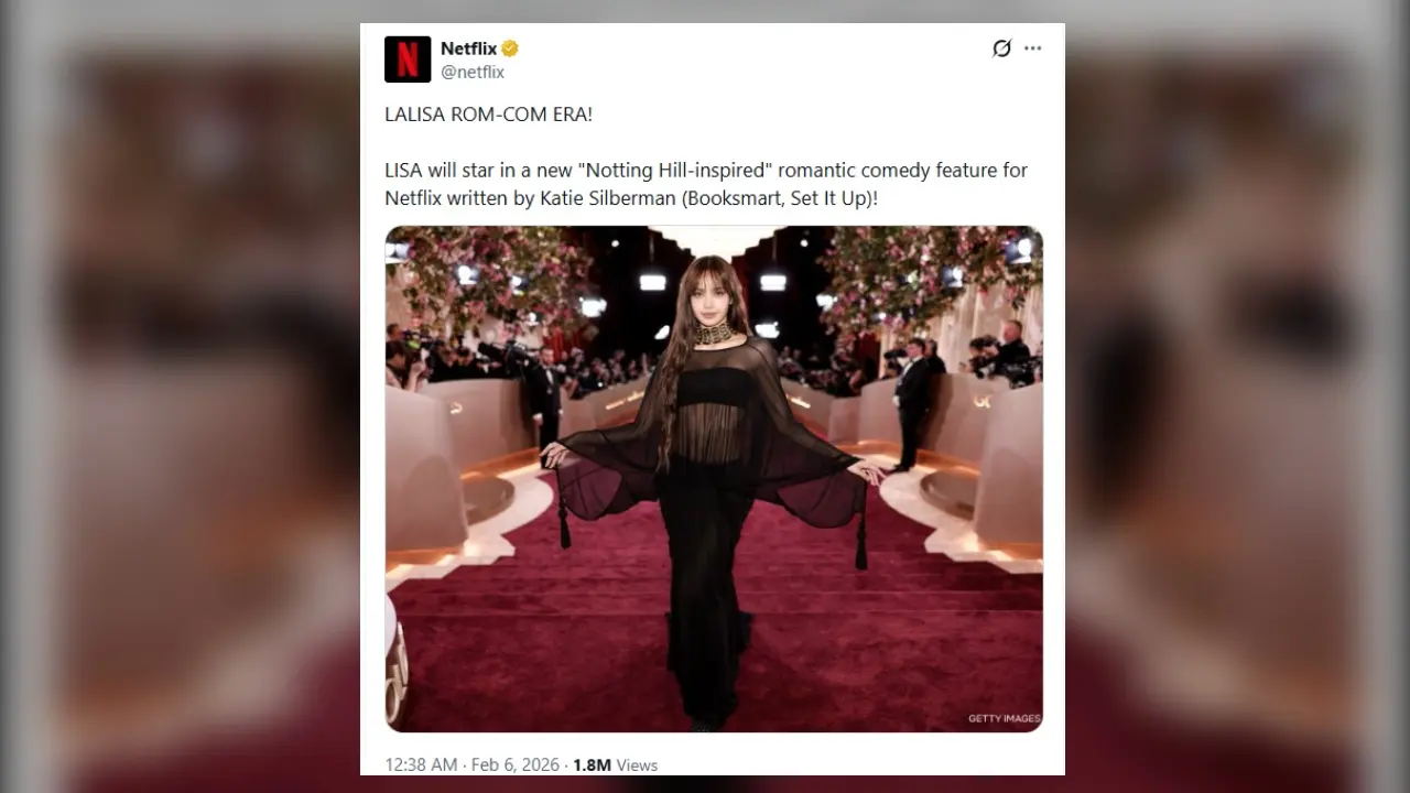 Lisa Blackpink Jadi Bintang Utama Film Komedi Romantis Terbaru Netflix
