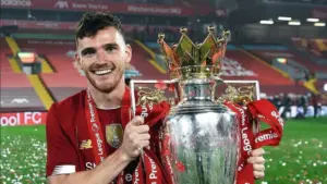 Liverpool Pertimbangkan Lepas Andy Robertson, Atletico Madrid dan Celtic Tertarik