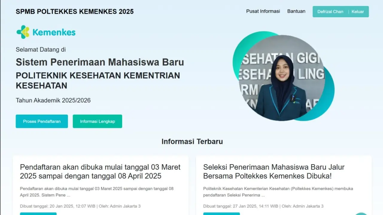 Pendaftaran Spmb Poltekkes Kemenkes 2026 Resmi Dibuka Simak Jadwal Dan Tahapan Lengkapnya