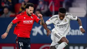 Real Madrid Menelan Kekalahan 1-2 dari Osasuna Akibat Gol Menit Akhir Raul Garcia