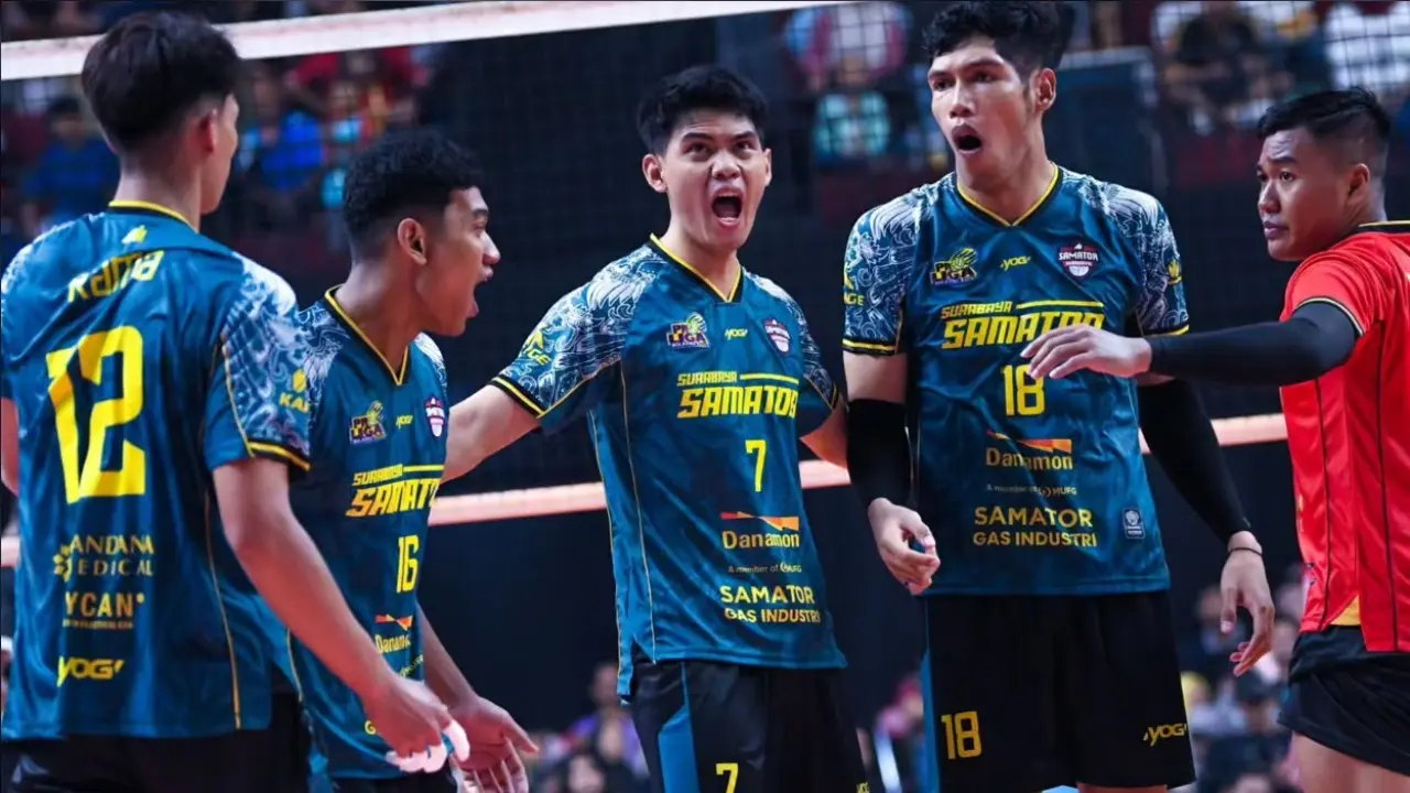 Surabaya Samator Lolos Ke Babak Final Four Proliga 2026 Usai Kalahkan Medan Falcons Tirta Bhagasasi