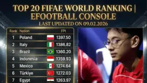 Timnas Esports Indonesia Tembus 4 Besar Ranking FIFAe Dunia, Tempel Ketat Brasil!