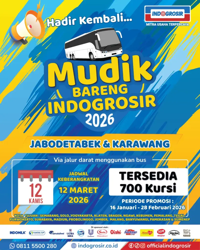 Program Mudik Gratis Indogrosir 2026
