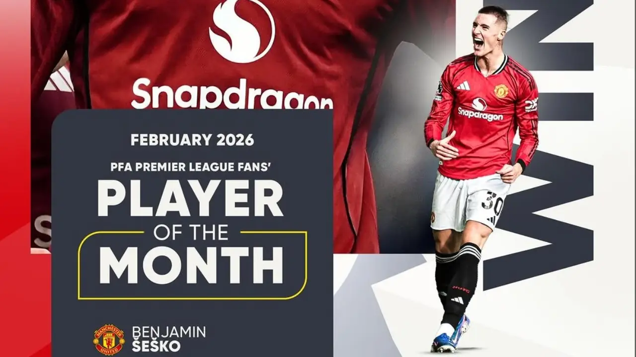 Benjamin Sesko Raih Penghargaan Pfa Premier League Fans Bulan Februari 2026