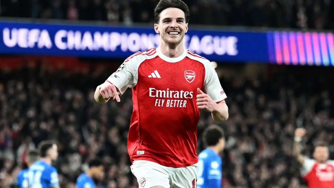 Declan Rice Raih Man Of The Match Liga Champions Antar The Gunners Lolos Ke Perempat Final