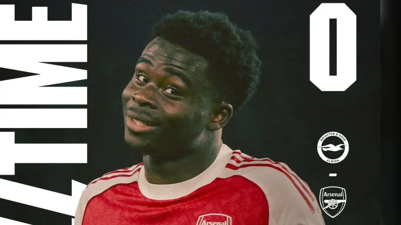 Hasil Brighton Vs Arsenal 0 1 Gol Bukayo Saka Pastikan Kemenangan The Gunners