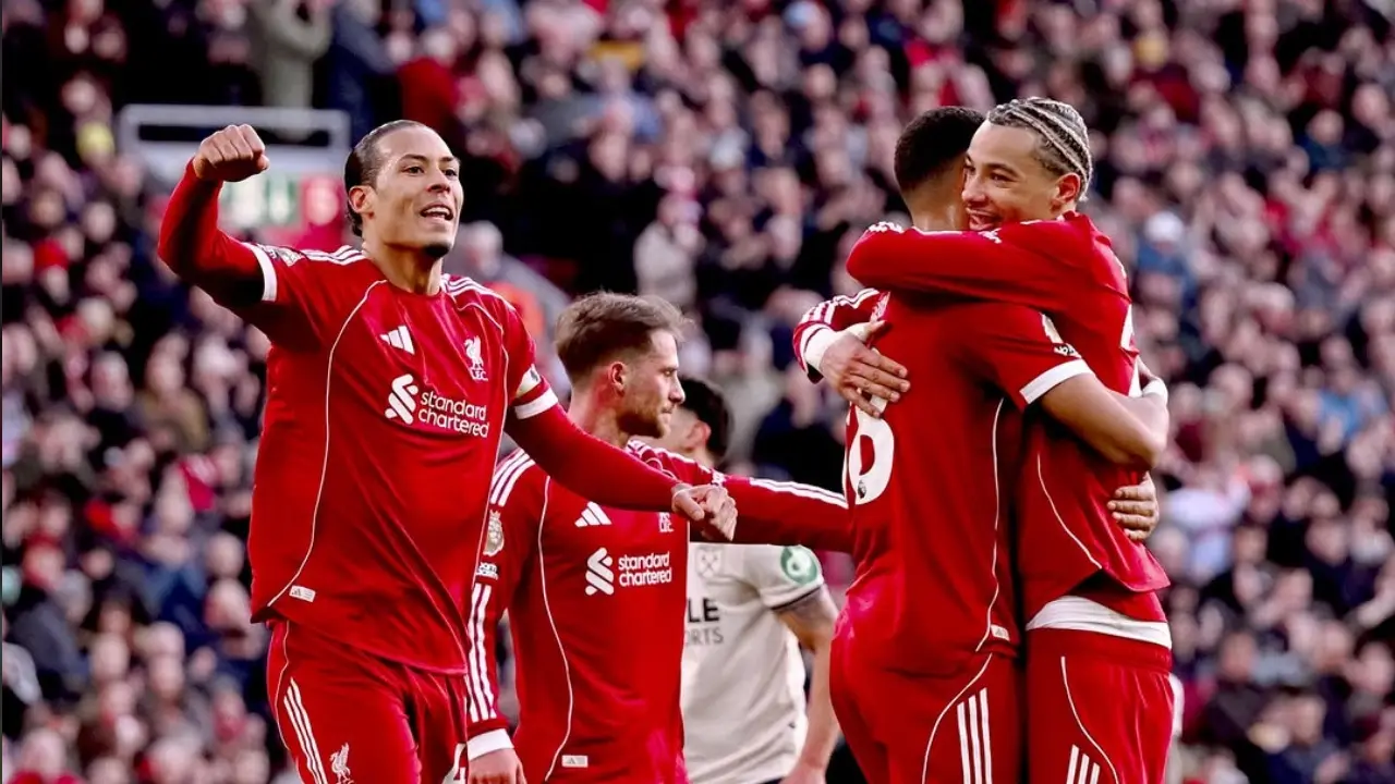 Hasil Liverpool Vs West Ham 5 2 Pesta Gol Di Anfield The Reds Terlalu Tangguh