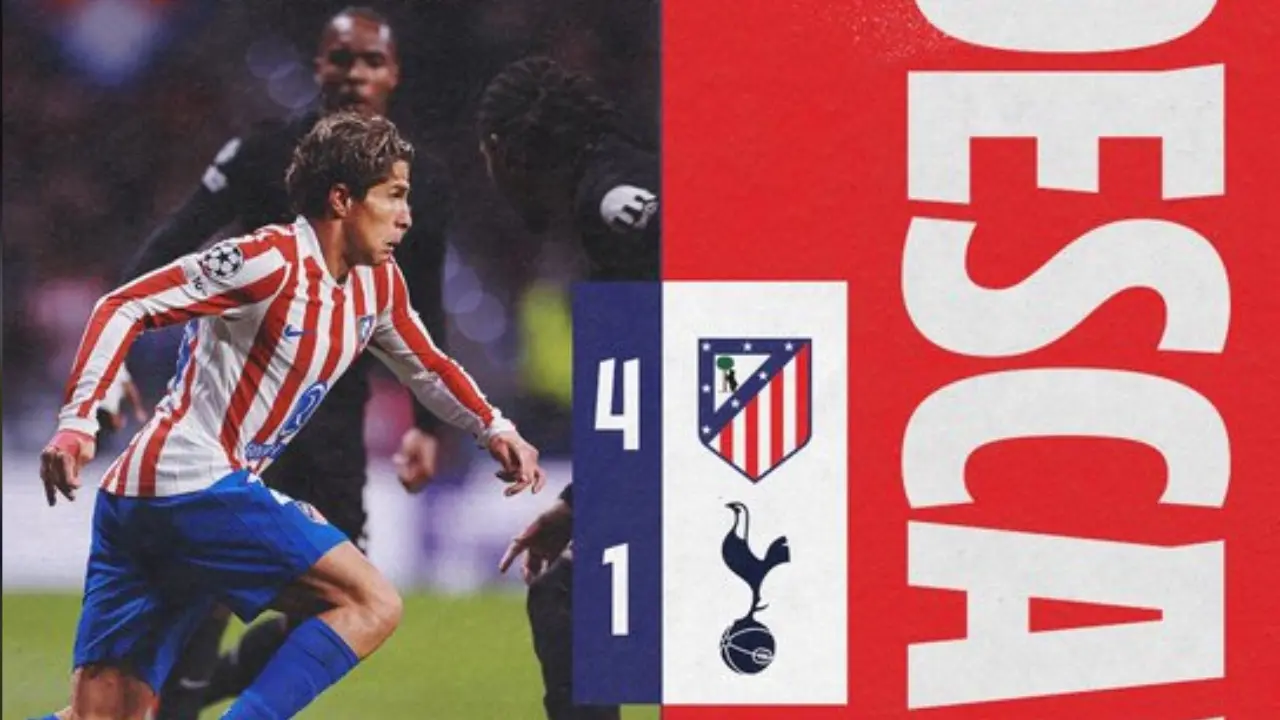 Hasil Sementara Atletico Madrid Vs Tottenham 4 1 Tuan Rumah Tampil Trengginas Di Babak Pertama