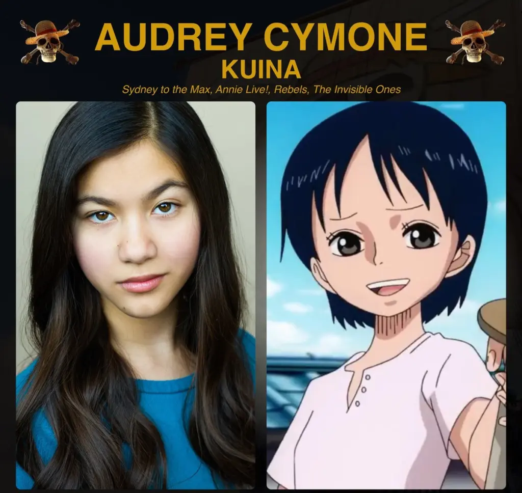 Pemeran One Piece Live Action Audrey Cymone Sebagai Kuina