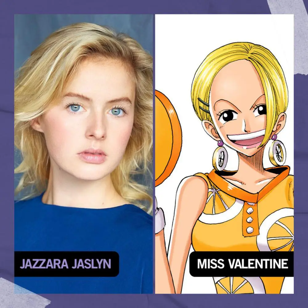 Pemeran One Piece Live Action Jazzara Jaslyn Sebagai Miss Valentine