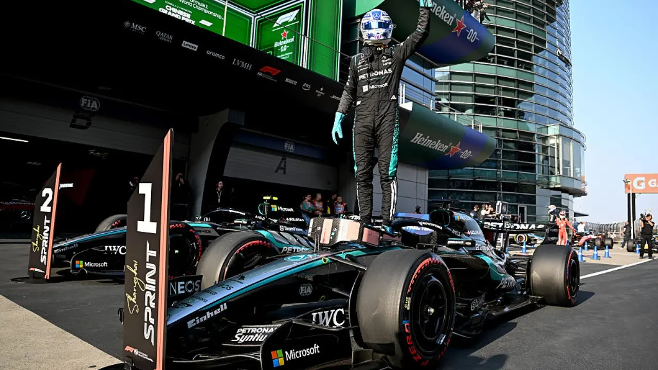 Starting Grid Sprint F1 Gp China 2026 George Russell Pole Mercedes Kunci Baris Depan