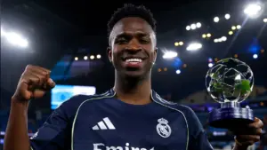 Vinicius Junior Jadi Man of the Match Usai Bawa Real Madrid Bungkam Manchester City di Leg Kedua Liga Champions
