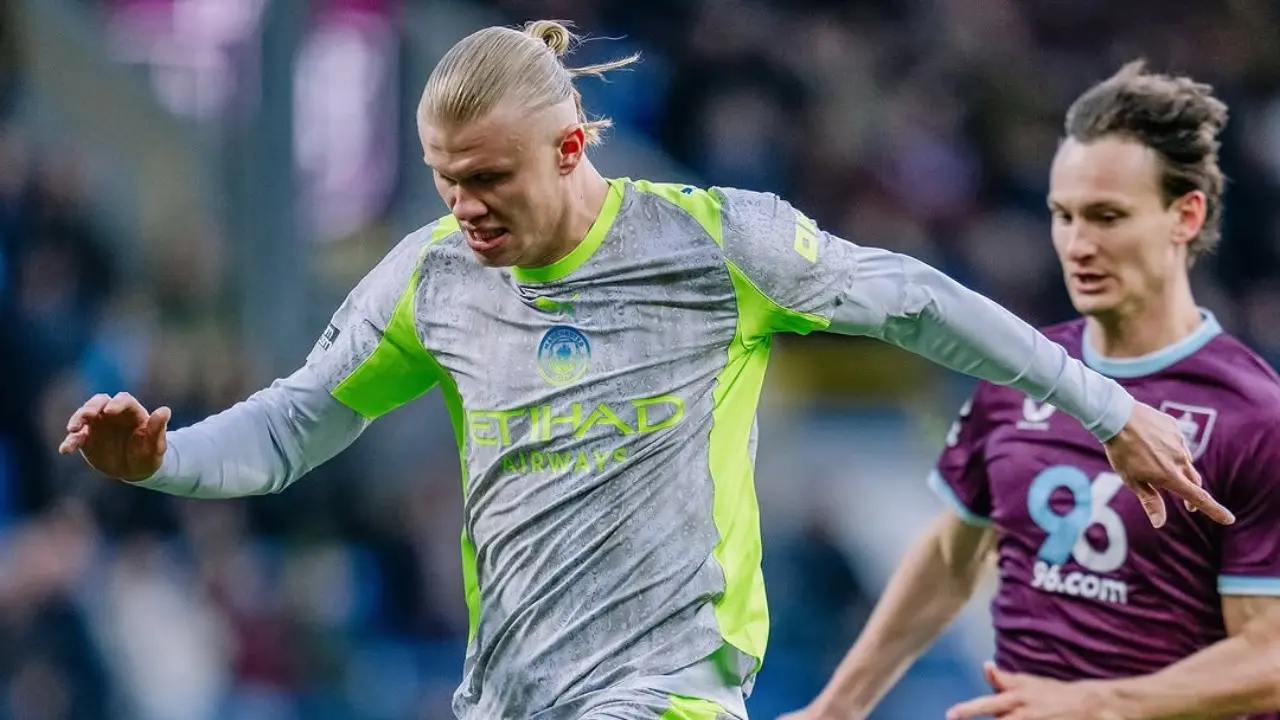 Hasil Burnley vs Manchester City 0-1: Gol Cepat Erling Haaland Pastikan Tiga Poin bagi The Citizens